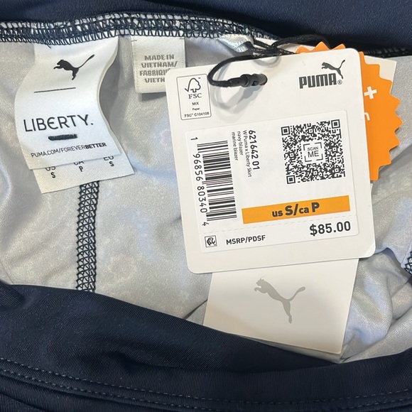 Puma x Liberty Golf Skort Floral Navy Blazer NWT - Picture 12 of 16